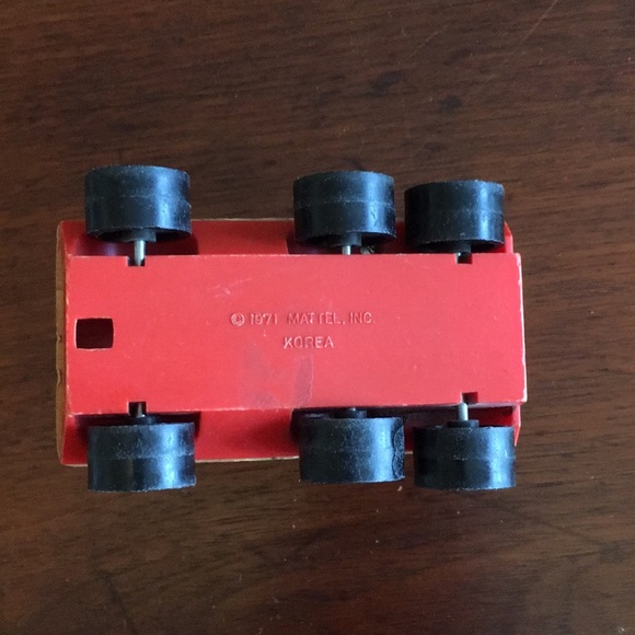 Vintage 1971 Mattel Wooden Ambulance Toy - Picture 4 of 7